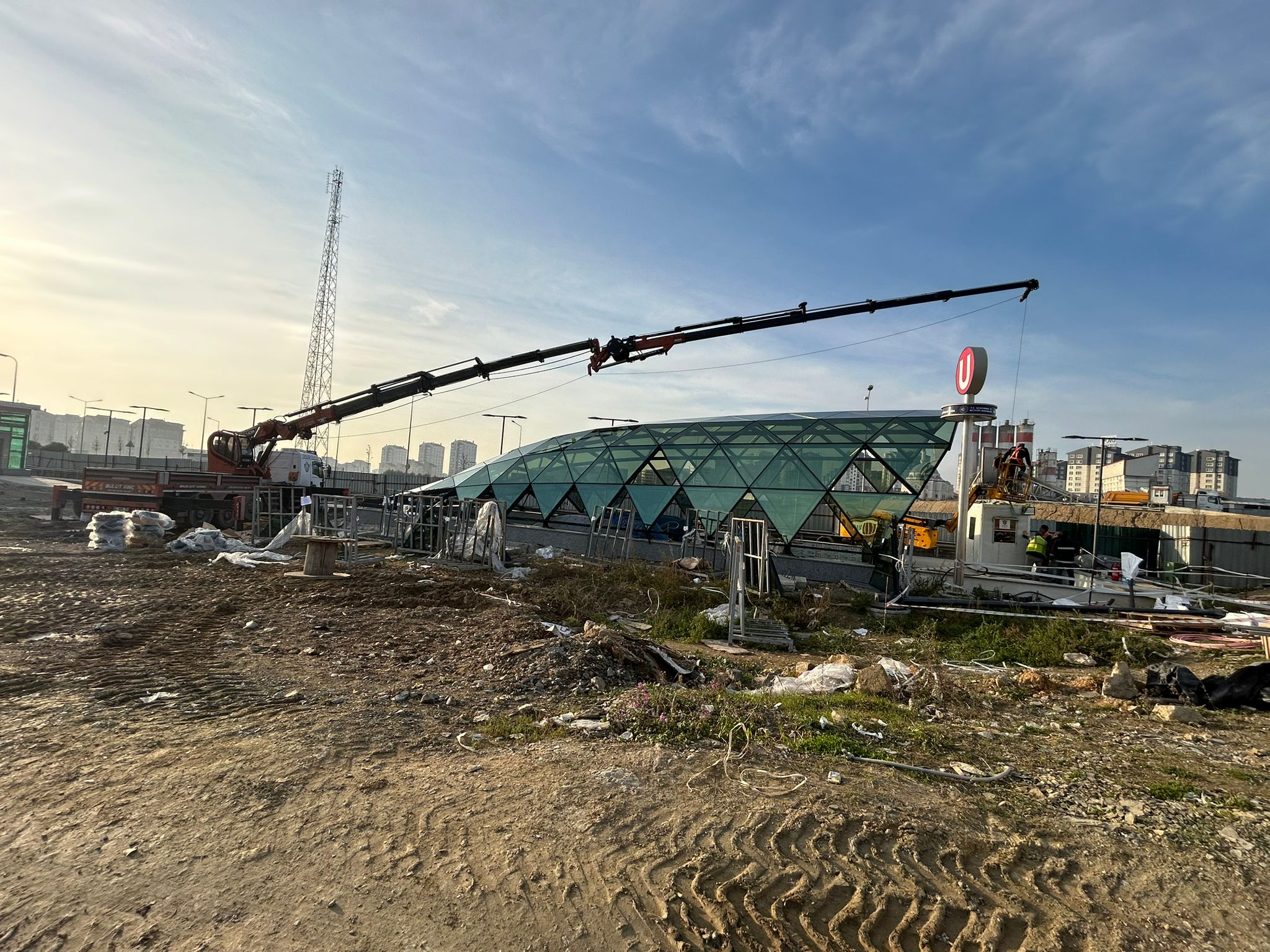 Saha çalışması - Vinç